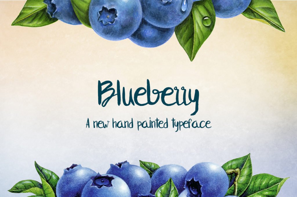 Blueberry Font - Featured Image