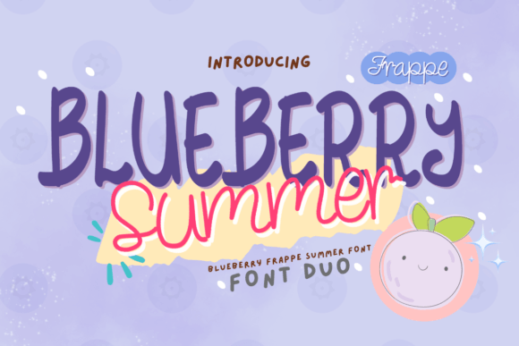 Blueberry Frappe Summer Font - Featured Image