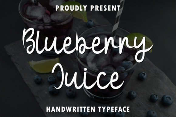 Blueberry Juice Font - Featured Image