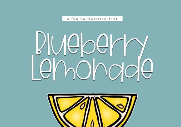 Blueberry Lemonade Font - Featured Image