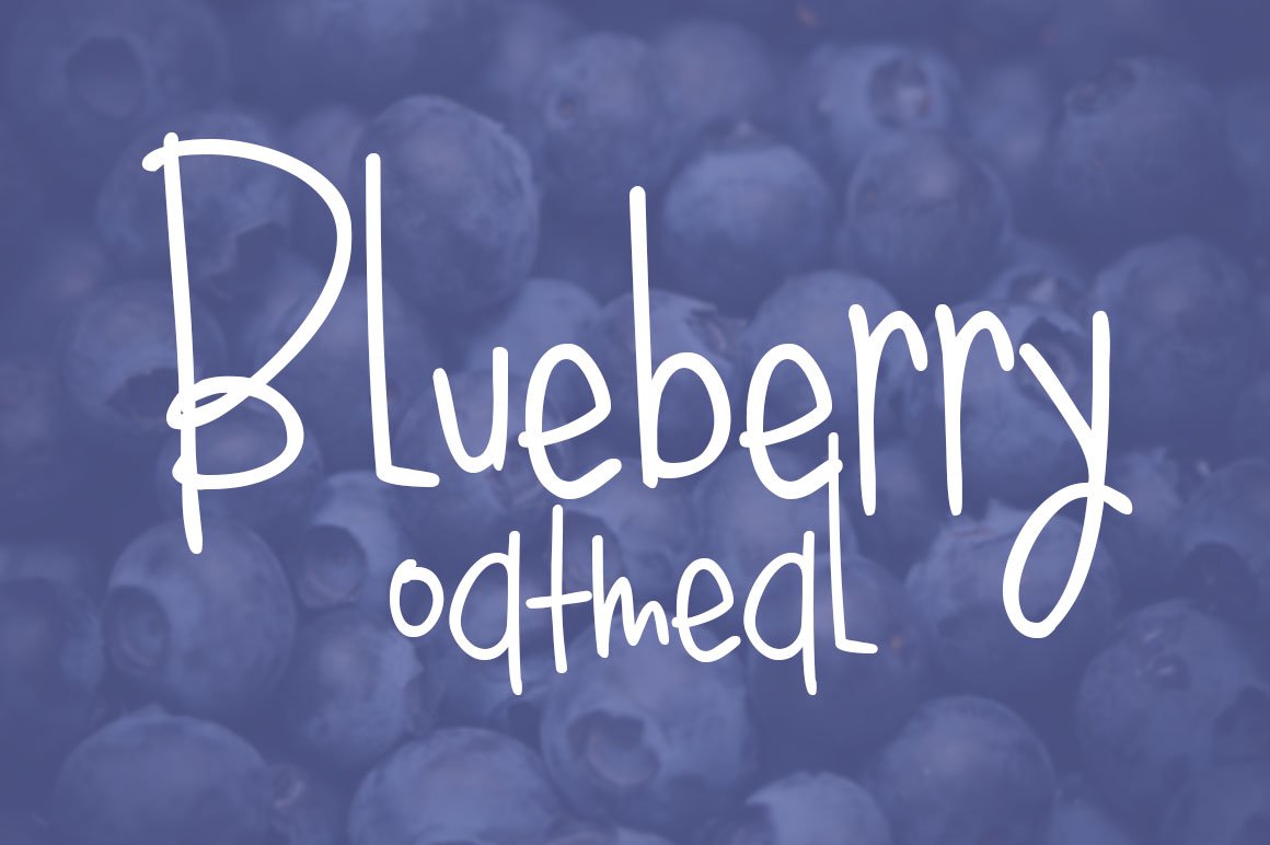Blueberry Oatmeal Regular Font - Featured Image