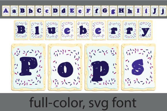 Blueberry Pops Font - Featured Image