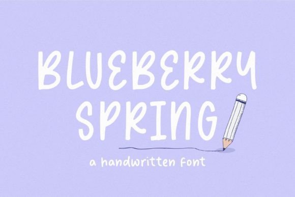 Blueberry Spring Font - Featured Image