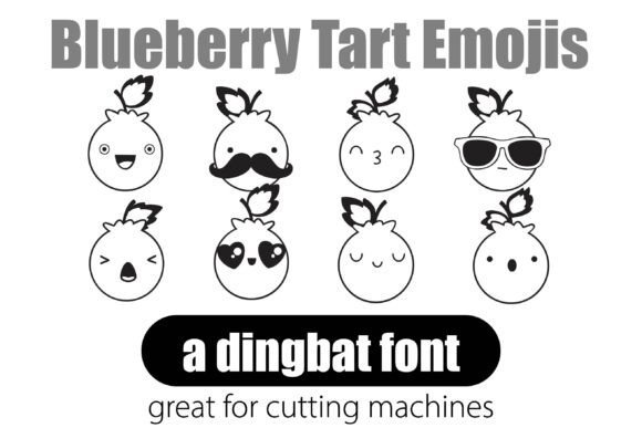 Blueberry Tart Emojis Font - Featured Image