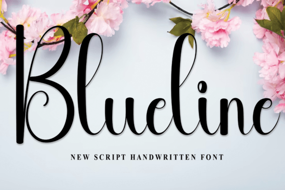 Blueline Font - Featured Image