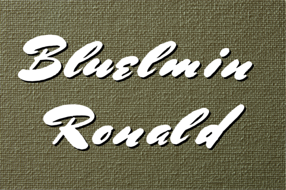 Bluelmin Ronald Font - Featured Image