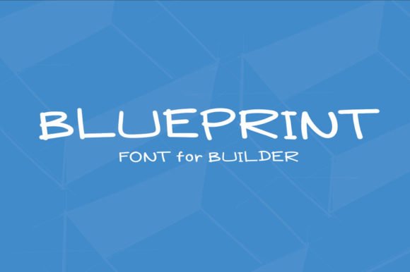 Blueprint Font - Featured Image