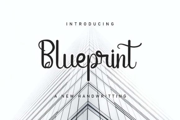 Blueprint Font - Featured Image
