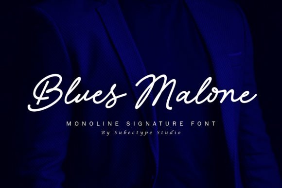 Blues Malone Font - Featured Image