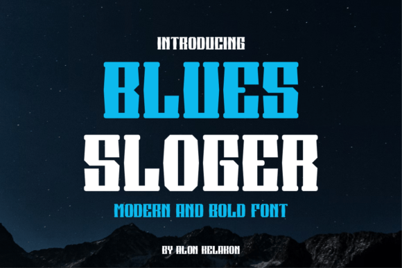 Blues Sloger Font - Featured Image