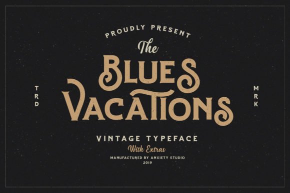 Blues Vacations Font - Featured Image
