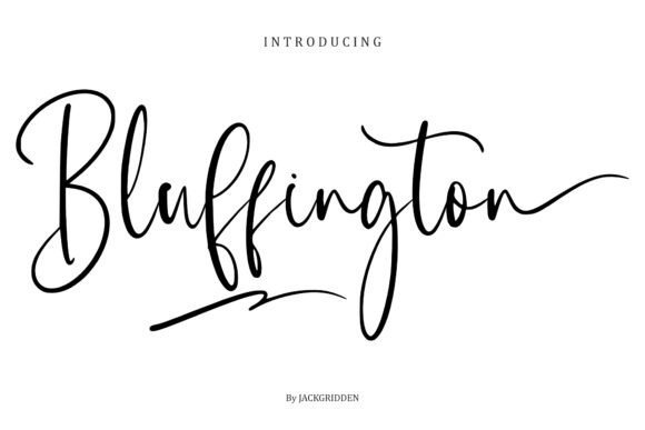 Bluffington Font - Featured Image
