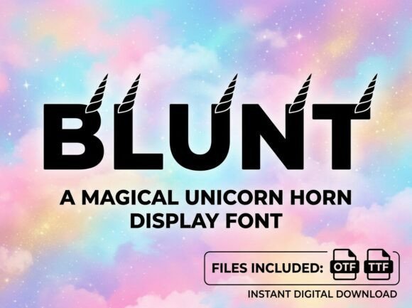 Blunt Font - Featured Image