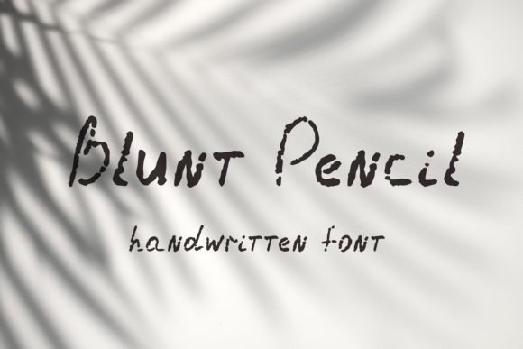 Blunt Pencil Font - Featured Image