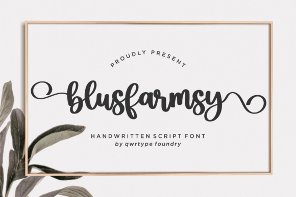 Blusfarmsy Font - Featured Image