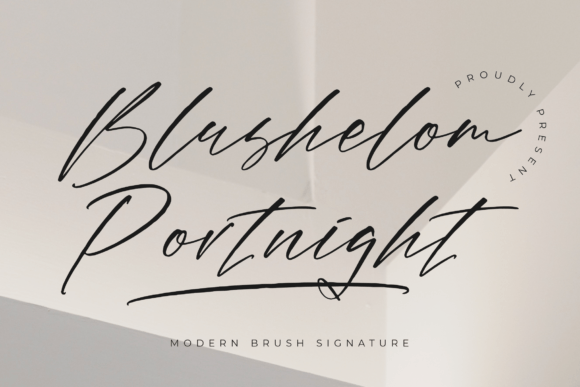Blushelom Portnight Font - Featured Image