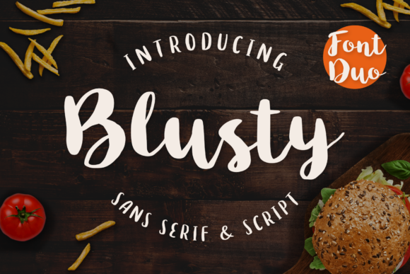 Blusty Duo Font - Featured Image