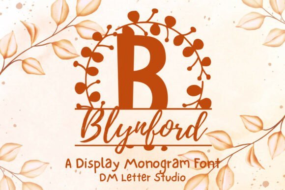 Blynford Split Monogram Font - Featured Image