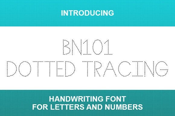 Bn101 Dotted Tracing Font - Featured Image