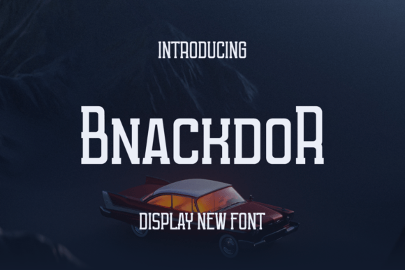Bnackdor Font - Featured Image