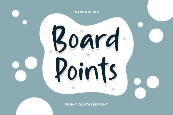 Board Points Font - Featured Image