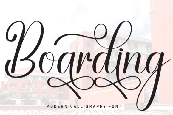 Boarding Font - Featured Image