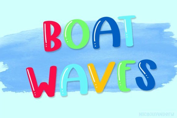 Boat Waves Font - Featured Image