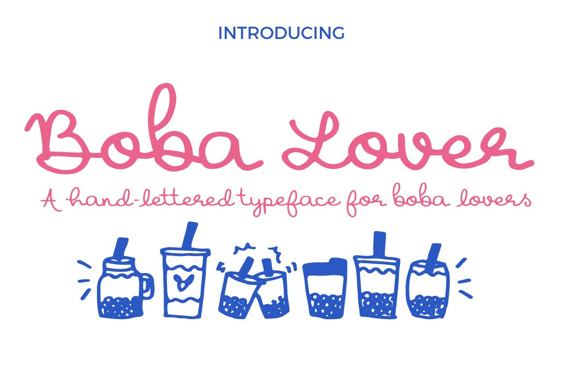Boba Lover Font - Featured Image