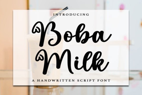 Boba Milk Font - Featured Image