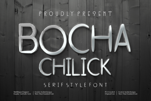 Bocha Chilick Font - Featured Image