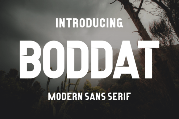 Boddat Font - Featured Image