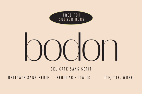 Bodon Font - Featured Image