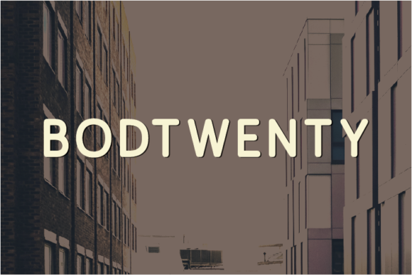Bodtwenty Font - Featured Image