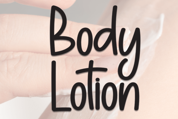 Body Lotion Font - Featured Image