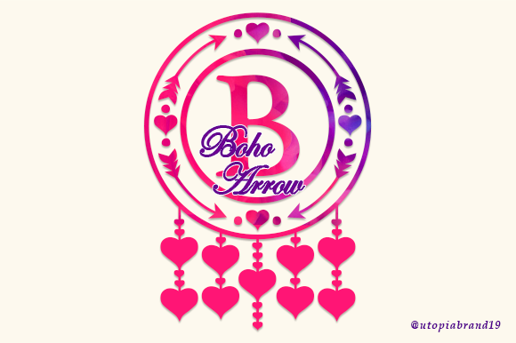 Boho Arrow Monogram Font - Featured Image