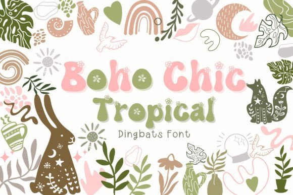 Boho Chic Tropical Font - Featured Image