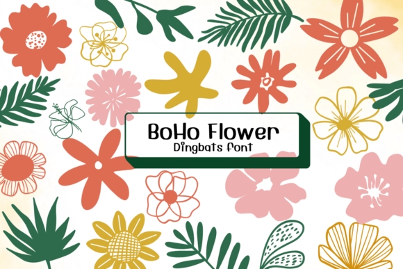 Boho Flower Font - Featured Image