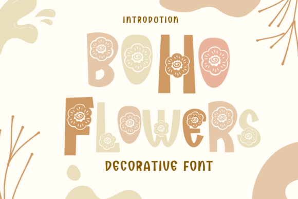Boho Flowers Font - Featured Image