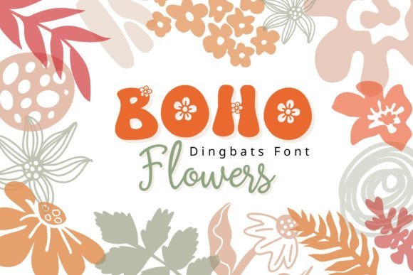 Boho Flowers Font - Featured Image