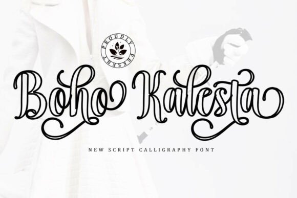 Boho Kalesta Outline Font - Featured Image