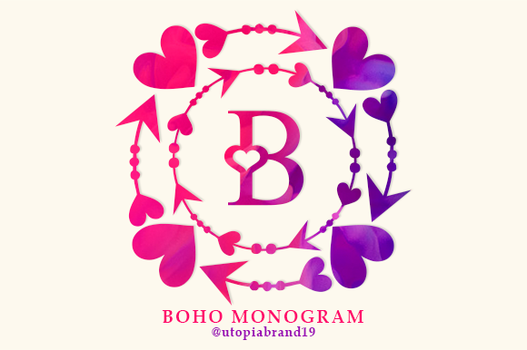 Boho Monogram Font - Featured Image