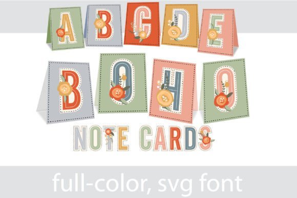 Boho Note Cards Font - Featured Image