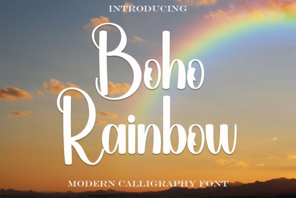 Boho Rainbow Font - Featured Image