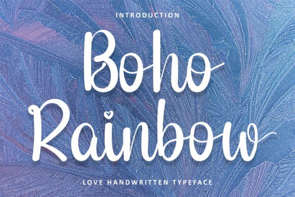 Boho Rainbow Font - Featured Image