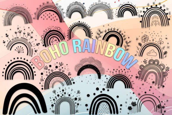 Boho Rainbow Font - Featured Image