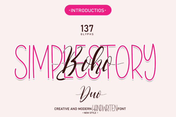 Boho Simplestory Font - Featured Image
