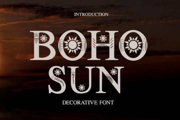 Boho Sun Font - Featured Image