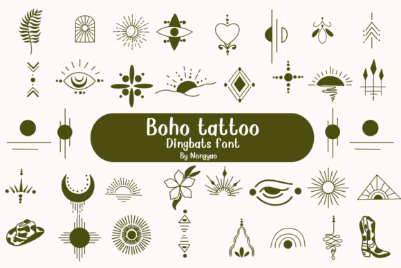 Boho Tattoo Font - Featured Image