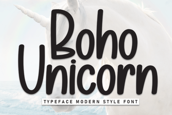 Boho Unicorn Font - Featured Image