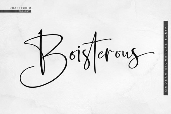 Boisterous Script Font - Featured Image